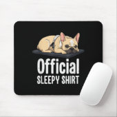 Sleepy French Bulldog Funny Dog Lovers Men Women K マウスパッド (マウス)