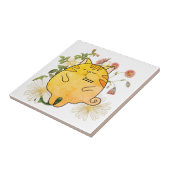 Sleepy Ginger Cat タイル (側面)