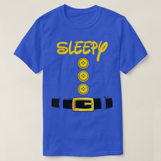 Sleepy Halloween Dwarf Costume Color Matching Tシャツ (デザイン正面)
