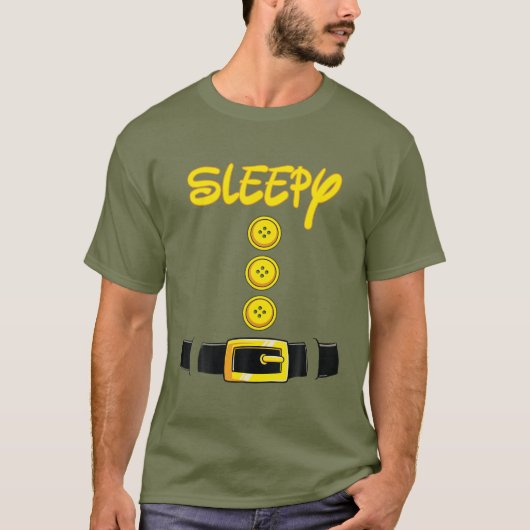 Sleepy Halloween Dwarf Costume Color Matching Tシャツ (正面)