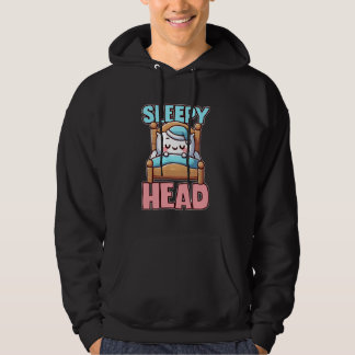 Sleepy Head Cute Bedtime Cartoon パーカ
