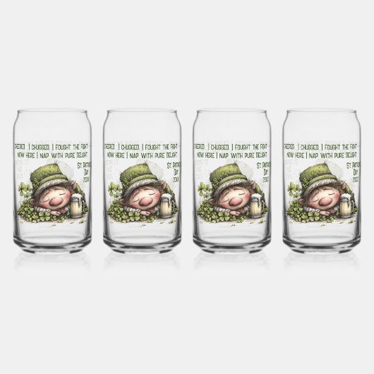 Sleepy Leprechaun ガラス缶 (裏面)