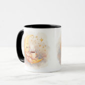 Sleepy Moon Coffee Mug – Cozy Night Dream マグカップ (正面左)