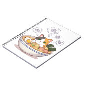 Sleepy Moon with Teddy Bear – Bedtime Pastel Carto ノートブック (左側)