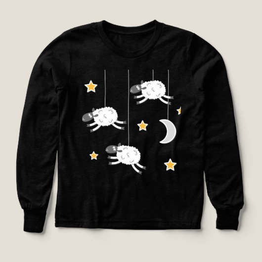 Sleepy Night Sheep Sweatshirt (デザイン正面)