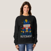 Sleepy Nutcracker Matching Family Group Christmas スウェットシャツ (正面フル)