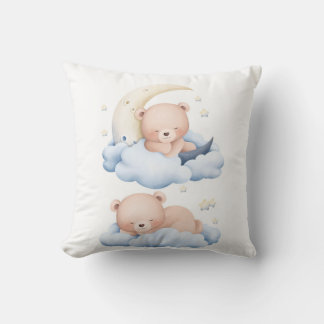 Sleepy Panda Duo Pillow – Cute Two Panda Bears Sle クッション
