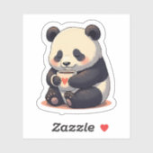 Sleepy Panda Hugging Coffee Mug – Cozy Vibes シール (シート)