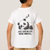Sleepy Panda Mood Tシャツ (裏面)