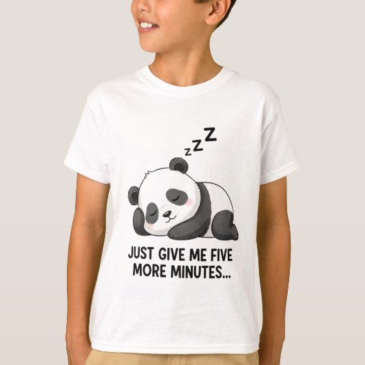 Sleepy Panda Mood Tシャツ (正面)