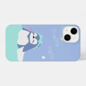 Sleepy Penguin iPhoneケース (裏面横)