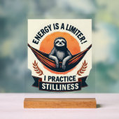 Sleepy Sloth Vintage Funny Introvert Shirt 2 アクリルサイン (ニュートラル)