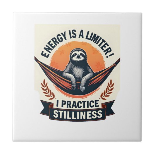 Sleepy Sloth Vintage Funny Introvert Shirt 2 タイル (正面)