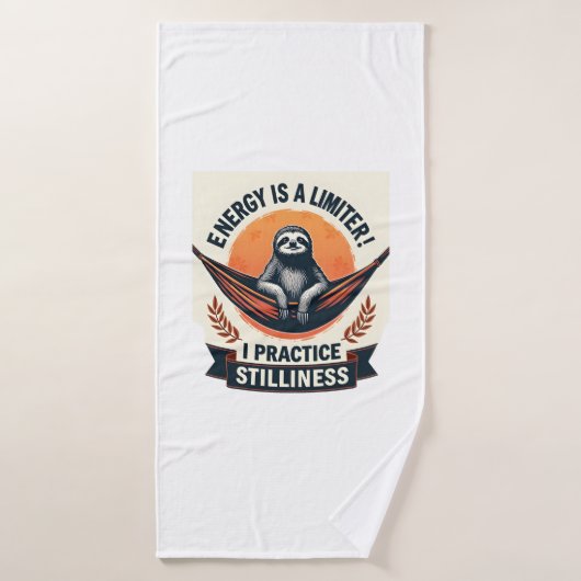 Sleepy Sloth Vintage Funny Introvert Shirt 2 バスタオル (バスタオル)