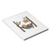 Sleepy Sloth Vintage Funny Lazy Animal Art 2 ノートパッド (アングル)