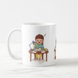 Sleepy Studying Child Mug – Children’s Day Mug コーヒーマグカップ