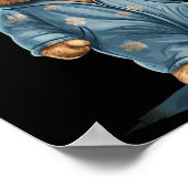 Sleepy Teddy Bear In Comfy Pajamas For Boys And Gi ポスター (角)