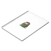 Sleepy Treasure Keeper Hedgehog St.Patrick's Day ノートブック (左側)