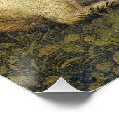 Sleepy Unicorn Antique Mystical Renaissance Italy ポスター (コーナー)