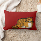 sleepycatのオレンジの虎猫 ランバークッション (ブランケット)