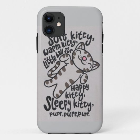 SleepyKittySongCase Case-Mate iPhoneケース (裏面)