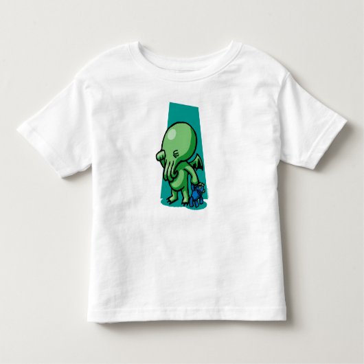 Sleepytime Cthulhuの幼児のTシャツ トドラーTシャツ (正面)