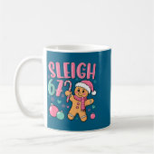 Sleigh 67 Gingerbread Christmas Six Seven Meme Vir コーヒーマグカップ (左)