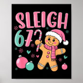 Sleigh 67 Gingerbread Christmas Six Seven Meme Vir ポスター (正面)