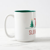 Sleigh All Day クリスマス ツートーンマグカップ (左)