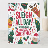 Sleigh All Day Christmas カード (正面)