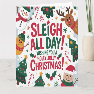 Sleigh All Day Christmas カード