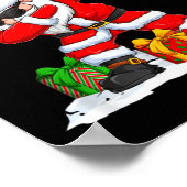 Sleigh All Day Dabbing Santa Funny Christmas Xmas  ポスター (角)