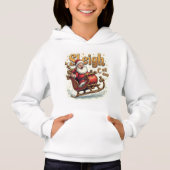 Sleigh All Day Hoodie – Funny Christmas Holiday (正面)