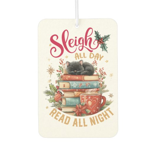 Sleigh All Day Read All Night  カーエアーフレッシュナー (正面)