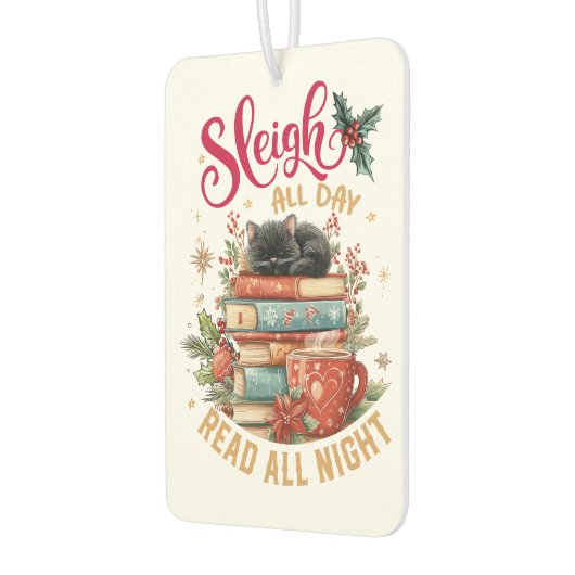 Sleigh All Day Read All Night  カーエアーフレッシュナー (左)
