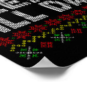 Sleigh All Day Ugly Christmas Sweater Pattern Quot ポスター (角)