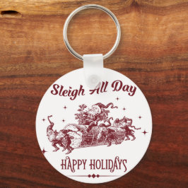 Sleigh All day Vintage Christmas キーホルダー