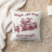 Sleigh All day Vintage Christmas クッション (ブランケット)