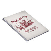 Sleigh All day Vintage Christmas ノートブック (右側)