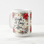 Sleigh all day with coffee コーヒーマグカップ (正面左)