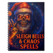 Sleigh Bells & Chaos Spells Metal Christmas  ノートブック (正面)