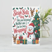 Sleigh Bells Ring Christmas カード (スタンド正面)
