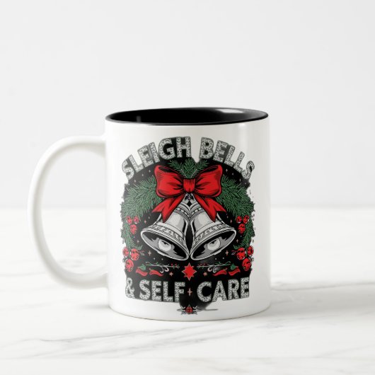 Sleigh Bells & Self Care ツートーンマグカップ (左)