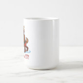 Sleigh It – Funny Christmas Reindeer Gym Workout コーヒーマグカップ (中央)