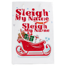 Sleigh My Name，休日デザイン，クリスマスユーモアのある