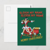 Sleigh My Name Christmas ポストカード (正面/裏面)