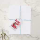 Sleigh My Name, holiday design, humorous Christmas ギフトタグ (より糸付き)