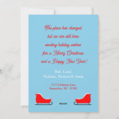 Sleigh New Address Holiday Movingのお知らせ シーズンカード (裏面)