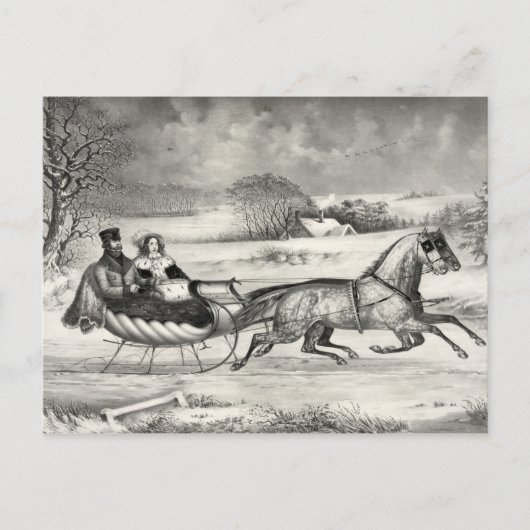 Sleigh Rideはがき ポストカード (正面)