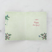 Sleigh Ride Girl - Christmas Greetings Card シーズンカード (内部)